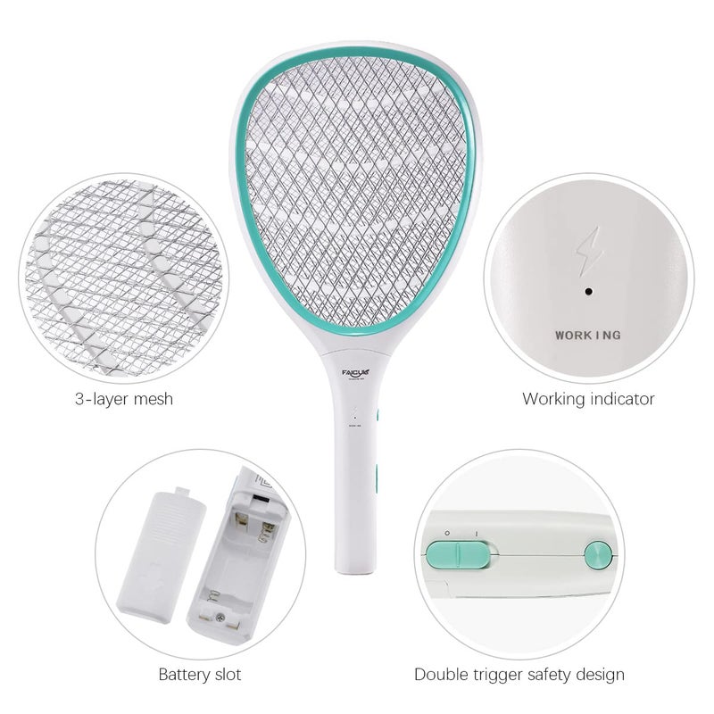 Faicuk 2 Pack Bug Zapper Racket Electric Fly Swatter - Image 3